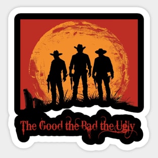 spaghetti western Sticker